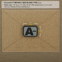 A- Blood Type Morale Patch -Bag Shop BTANS2 detail
