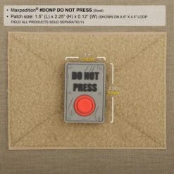 Do Not Press Morale Patch -Bag Shop DONPS2 detail