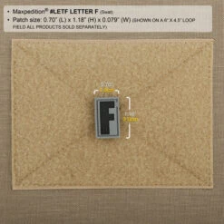 Letter F Morale Patch -Bag Shop LETFS2 detail