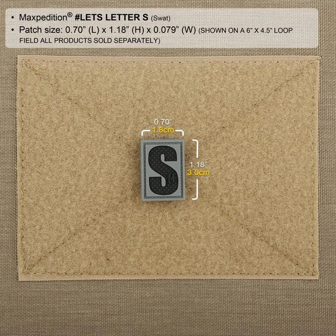 Letter S Morale Patch 6 Letter S Morale Patch - Image 4