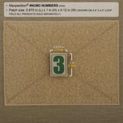 Number 3 Morale Patch -Bag Shop NUM3A2 detail