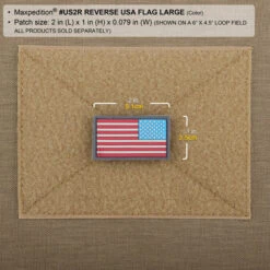 Reverse USA Flag Morale Patch (Small) -Bag Shop US1RC2 detail
