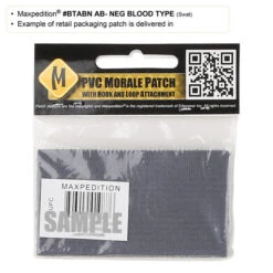 AB- Blood Type Morale Patch -Bag Shop btabns5 detail