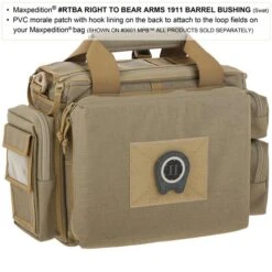 Right To Bear Arms 1911 Barrel Bushing Morale Patch -Bag Shop rtbas1 detail